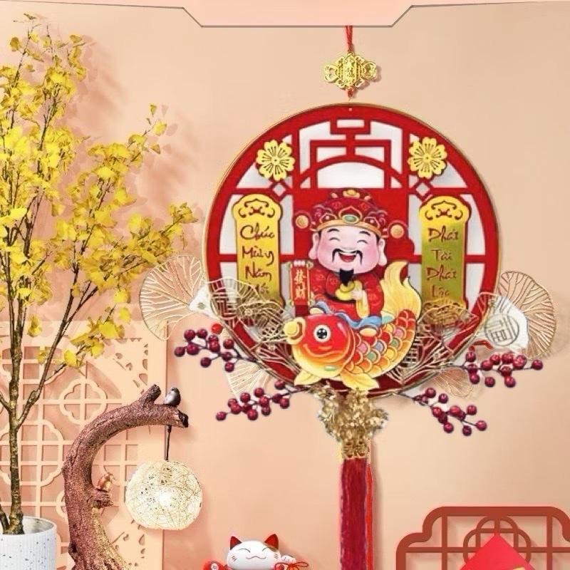  Ông Thần Tài Lắc Đầu Tết 2026 Size To 38 cm Kêu Gọi Tài Lộc Chúc Mừng Năm Mới Trang Trí Tết Nhà Cửa 2026   Kèm móc treo  