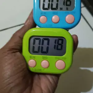 UNIQSOO Alarm Timer Masak Dapur Pengatur Waktu Clock Stopwatch Digital Timer Kitchen Mini LCD FS017