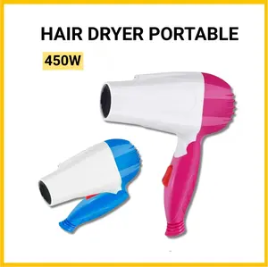 Hairdryer Pengering Rambut / Hair Dryer Lipat 2 Pengaturan Suhu & Kecepatan