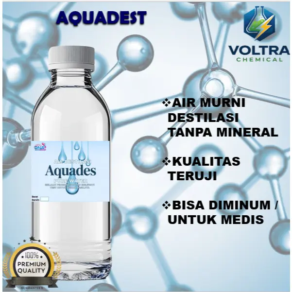 [DNA] Aquadest 1 Liter / Aquades air destilasi Pure Kualitas tinggi