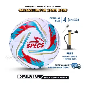 BOLA FUTSAL Size 4 Specs Palapa Champions | 100% Real Pict | Ball | Untuk Dewasa dan Anak | Rapih Jahitan Mesin