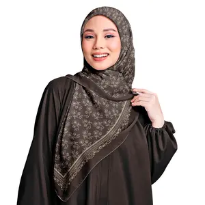 Taqiqoe Scraves Tasya Seris Kerudung segi empat motif Syar'i 130x130 & Standar 115x115 Voal Sublime Premium Bahan Voal Poly Pe Lembut Nyaman untuk Segala Suasana