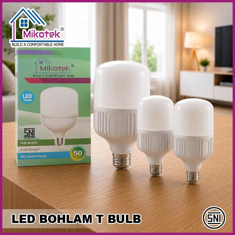 MIKOTEK Bohlam LED Tabung / Lampu LED Tabung 5Watt 10Watt Cahaya Putih