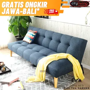Sofabed EVA free ongkir Jawa-Bali* Tempat Duduk Multifungsi Sofa Tidur 2In1 Kursi Santai Serbaguna Furniture Rumah fabric kulit sintetis