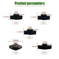 Gambar Knob Pegangan Baut T Hitam dengan Ulir Lurus 5PCS– Kenop Pengencang Tangan untuk Peralatan Industri & Rumah Tangga 【TOPSLINGS】 - M8-5PCS dari allglowsid Kota Cimahi 2 Tokopedia