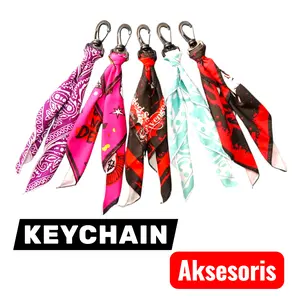 KEYCHAIN Lowest Point Aksesoris gantungan tas Paisley Motif Printing Digital