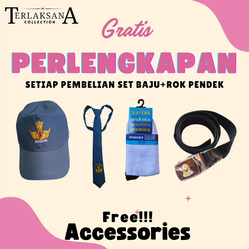 Seragam Sekolah SMA SMK Baju Putih Lengan Pendek Setelan Seragam Sekolah Wanita 1