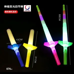 Eceran Murah pedang pedangan lampu led bisa pendek jadi panjang naruto starwars lightsaber kantong Anak Plastik