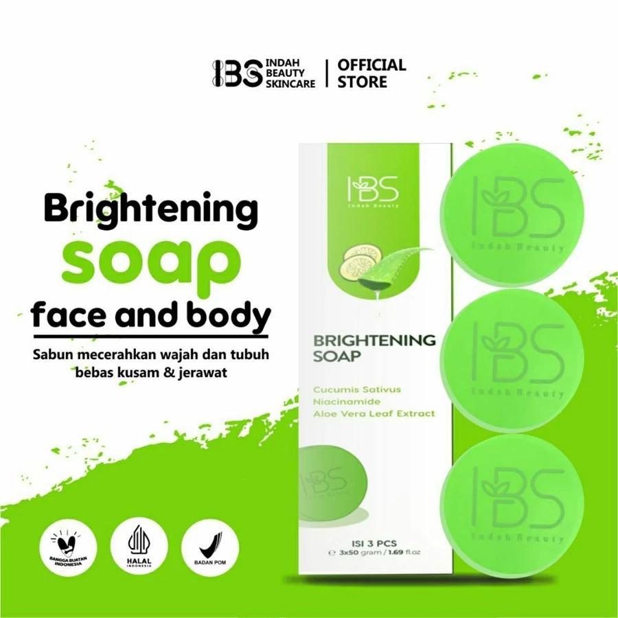 IBS BRIGHTENING SOAP Sabun pencerah wajah dan badan ( 1 box isi 3pcs New Hijau) IBS BRIGHTENING SOAP Sabun pencerah wajah dan badan ( 1 box isi 3pcs New Hijau)