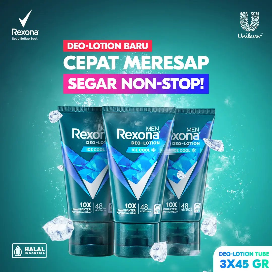 REXONA DEOLOTION TUBE ICE COOL 45GR Multipack isi 3