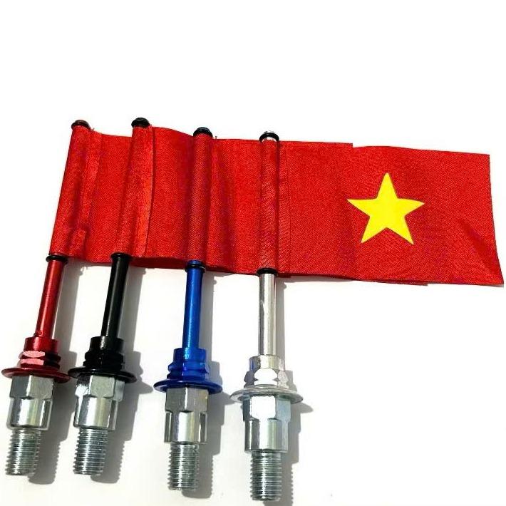  Ốc chân gương lá cờ Việt Nam zen 10li gắn đa năng mọi loại dòng xe máy 