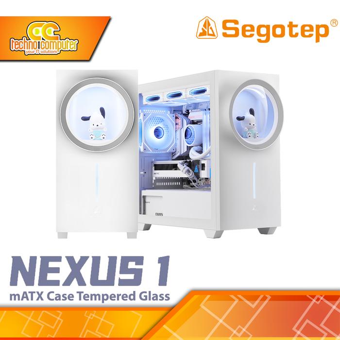 Gambar CASING SEGOTEP NEXUS 1 - Mid Tower mATX Case Tempered Glass dari Techno Computer Bali Kota Denpasar Tokopedia