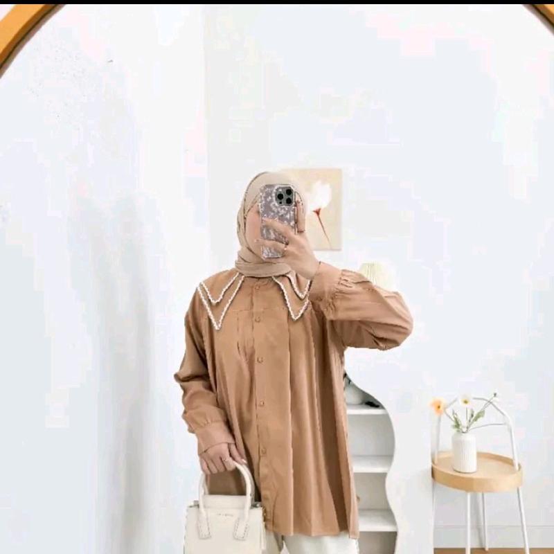 KEMEJA BLOUSE SAILORMON BAHAN SOFT KATUN PREMIUM ALL SIZE FIT TO L LD 110 CM HABISIN STOK 5