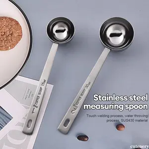 Coffee Measuring Spoon Stainless Steel Sendok Takar Kopi Teh Coffee Measuring Spoon 15ml 30ml cutenery