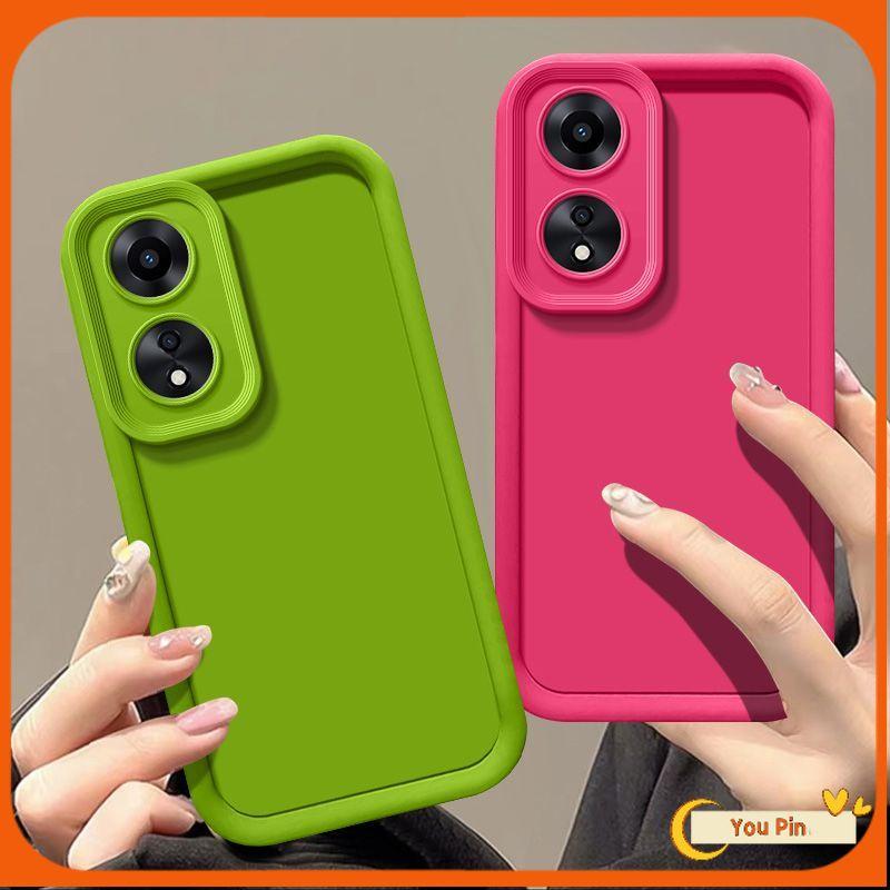 Ốp Cho Oppo A18 A38 A98 A78 A58 A17 A17K Reno 8T 4G 5G A77S A77 A57 4G 2022 F11 Pro A96 A76 Ốp Trong Ốp TPU Ốp Điện Thoại Thời Trang Và Đơn Giản Mới