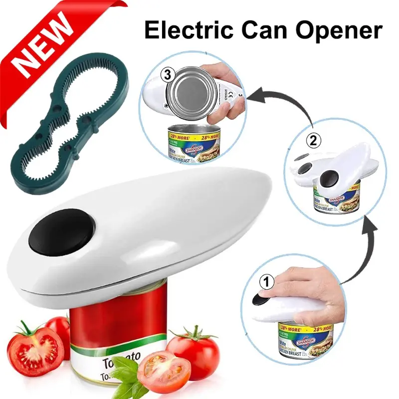 Electric Can Opener Manual Can Opener Bottle Openers Kitchen Tools No Sharp Edges Handheld Jar Openers Kitchen Bar Tools