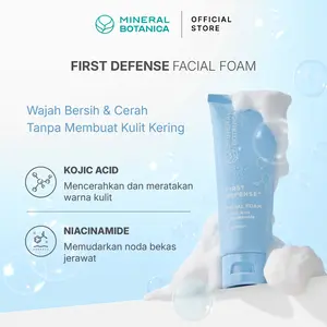 Mineral Botanica First Defense Facial Foam 100g Wajah Mencerahkan