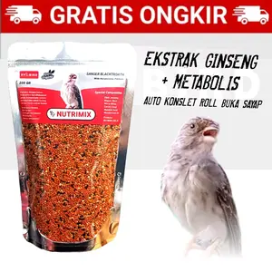 NUTIRMIX Jewawut Mix Pakan Burung Sanger Blacktroath Mozambik Redsiskin