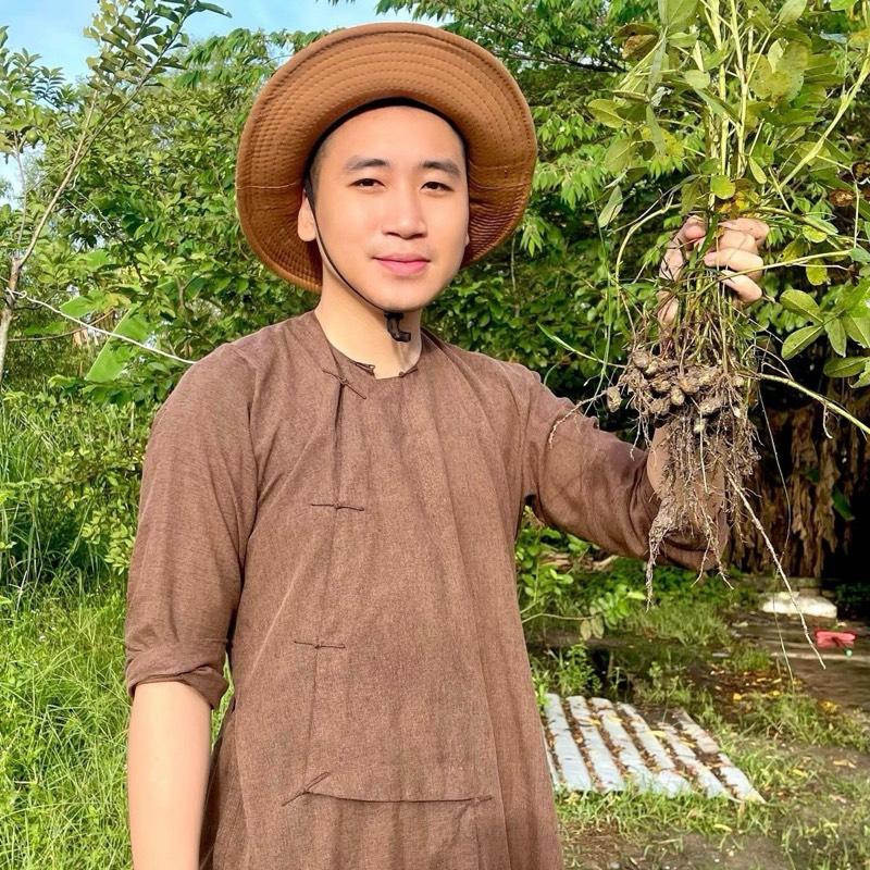 KHÔNG ĐỔI TRẢ Pháp phục VẠT HÒ DÀI LINEN ẤN ĐỘ dáng lỡ tăng ni quý sư thầy sư cô mềm mịn mát- Có bigisze 100kg- PHOM RẤT TO chuẩn cao cấp tặng chuỗi vòng tay đá hoặc gỗ