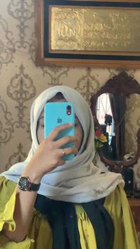 Product Review of ONASAE Jilbab Paris Jadul Kerudung Paris Jadul Hijab Paris Jadul Segi Empat Square Muslim Katun Nyaman from a** 1