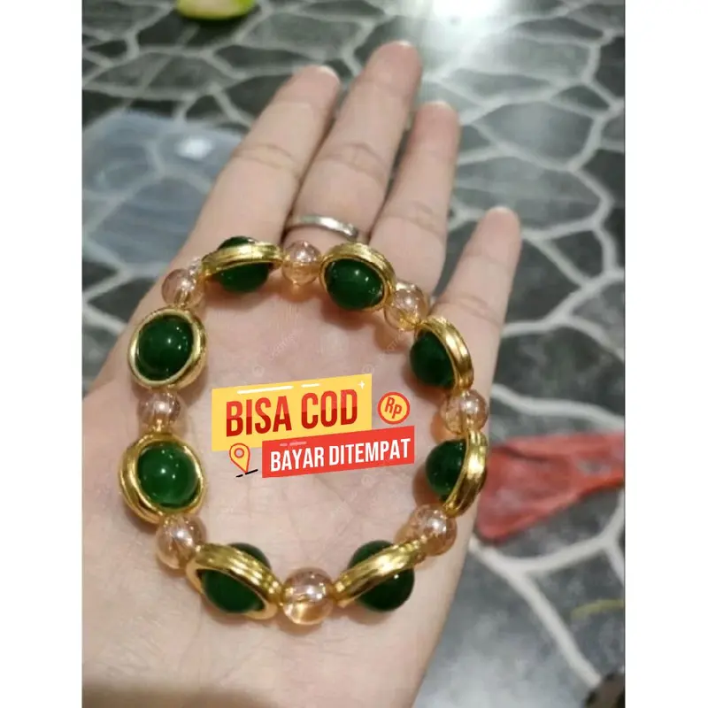 Gelang giok sintesis Gelang ring bulat Gelang murah Gelang Tangan 5