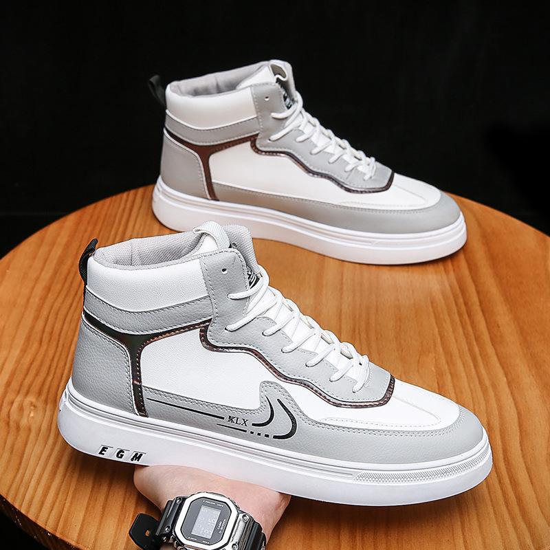 Autumn and Winter 2023 Men's High top Board Shoes Air Force One Korean Fashion Student Casual Sneakers AJ Fashion Men's Shoes 0