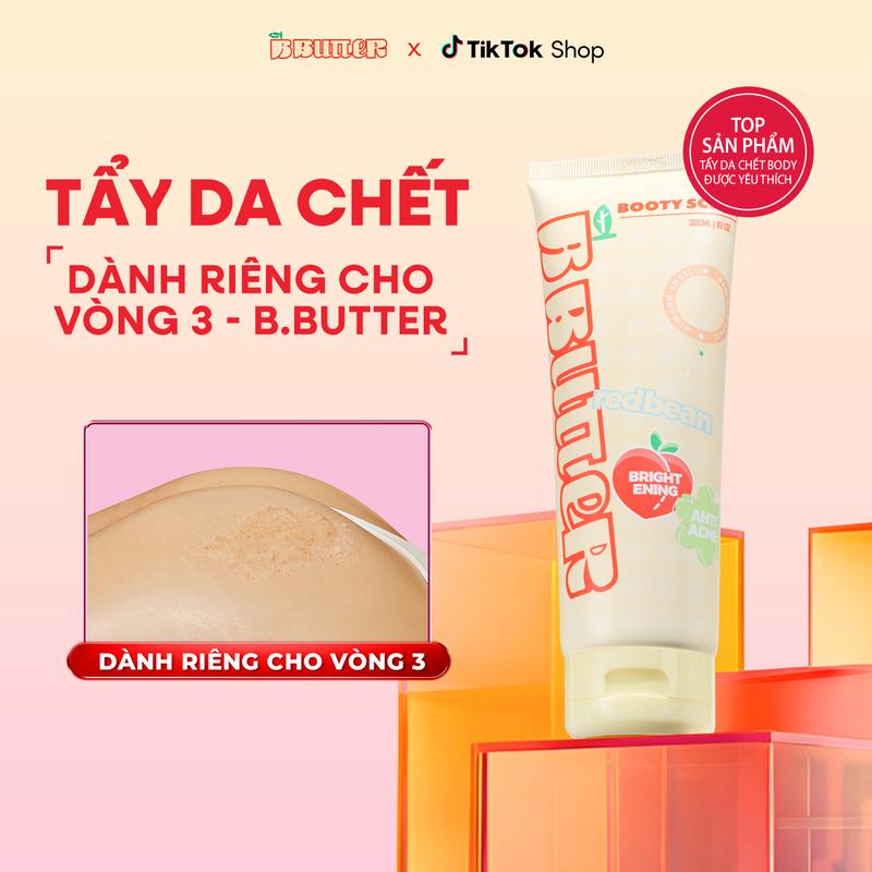 B.BUTTER Gel tẩy tế bào chết cơ thể dành cho vòng 3 vùng chai sần 300ml hỗ trợ loại bỏ tế bào chết trên da cung cấp dưỡng chất cho da hỗ trợ mờ thâm mụn Dưỡng Body Skincare