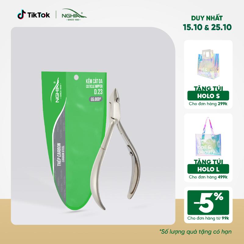 Kềm Cắt Da Thép Chuyên Dụng Mạ Niken Rung Bóng KỀM NGHĨA D.23