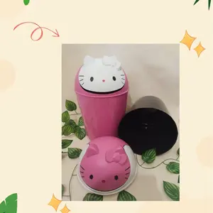8118 Tempat Sampah Karakter HELLO KITTY / Tempat sampah serbaguna JUMBO 10 Liter