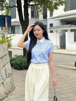 Product Review of Quần tây lưng cao bản to xếp ly ống suông rộng vải Gold Nhật siêu rủ, chống nhăn, 2 phiên bản 95cm và 102cm from c**m 1