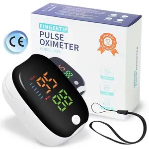 AD901 Oksimeter Denyut Nadi Jari Medis Portabel – Alat Ukur Oksigen Darah, Denyut Jantung dan Saturasi Oksigen dengan Tampilan OLED/Oximetro de dedo (LED)