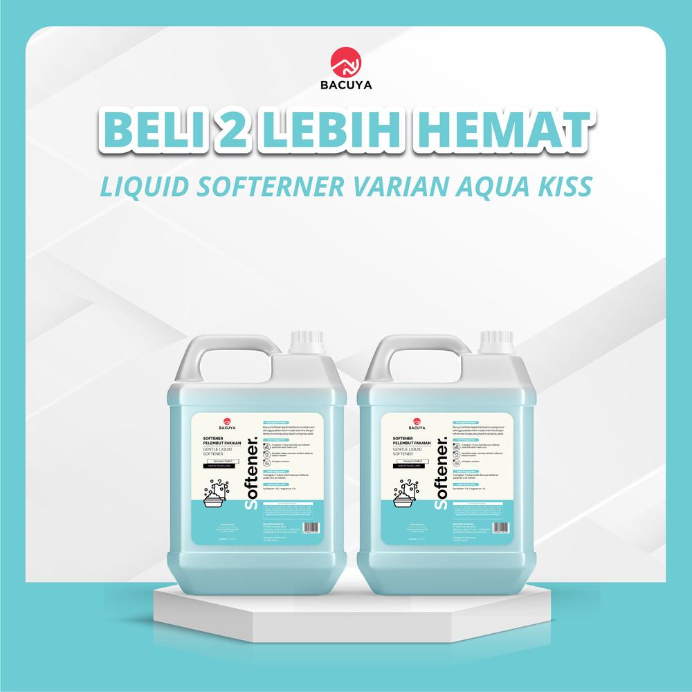 [BUNDLING] - Bacuya Liquid Softener Beli 2 Lebih Hemat Aroma Aqua Kiss Pewangi Pakaian Softener Pakaian 1000ML