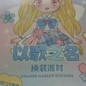 Star Baby Stiker Berdandan Make-Up Princess Style Stiker Diy Stiker Lucu Kartun Berdandan Anak Perempuan
