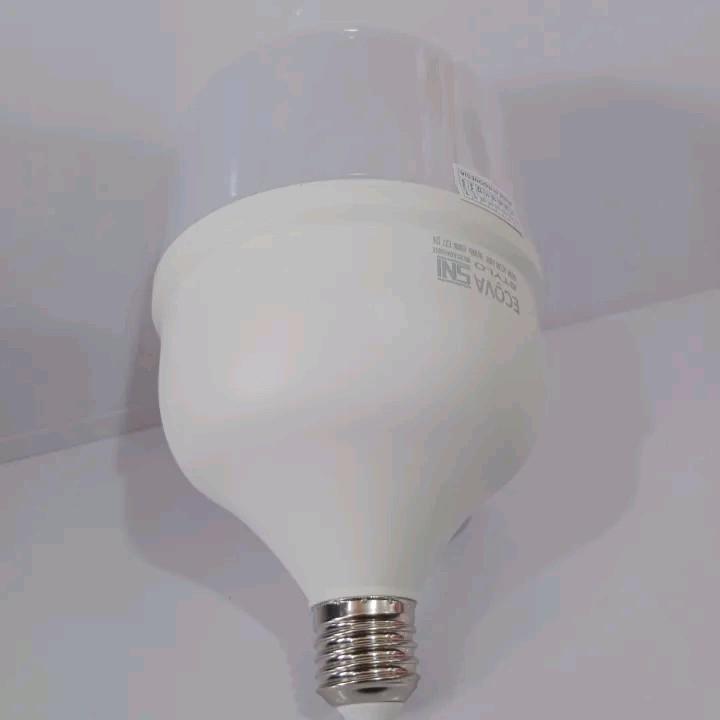 Ecova Lampu Bohlam LED 5 10 15 20 30 40 50 Watt LED kapsul All Varian Putih 8