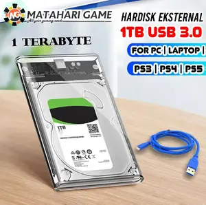 HDD 1TB Hardisk Eksternal 1TB | 1000GB For PS3, PS4, PS5, PC