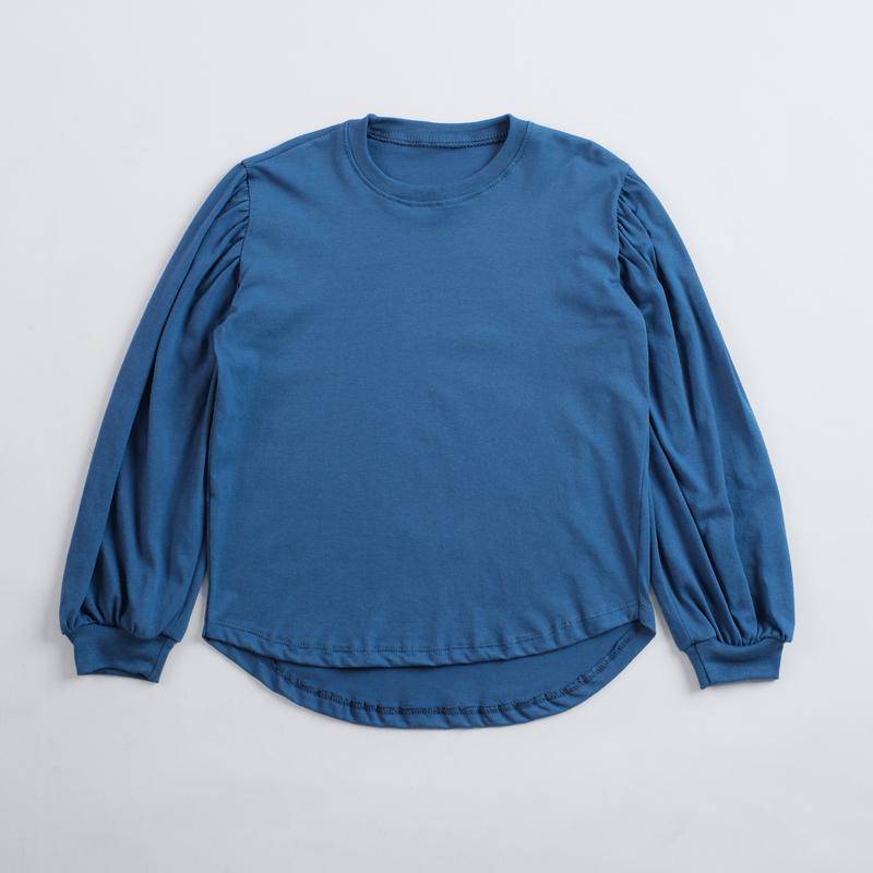 Puffy Blouse Anak Katun Combed Atasan Anak Kaos Lengan Balon Usia 6-9 tahun 1