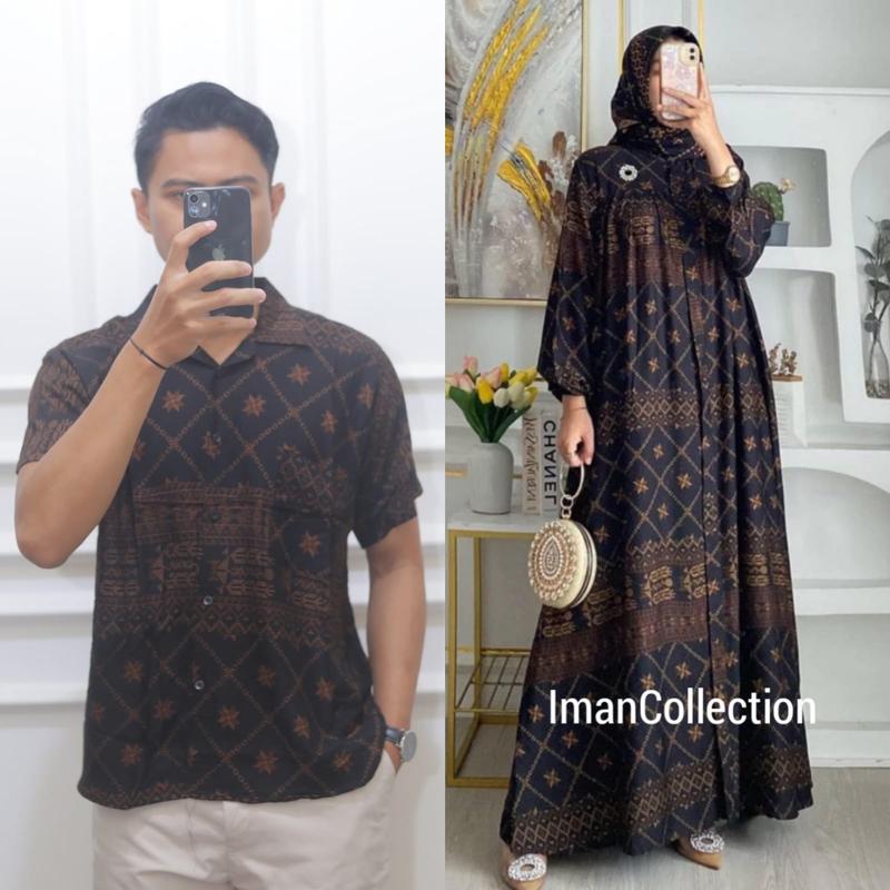 Product Introduction of kemeja cowok rayon motif viral 2024 kemeja buat couple set gamis 2