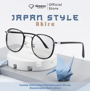 (Beli 1 Minus Dapat Ganci Obeng) Kacamata Akira Minus Antiradiasi Blueray Photocromic Bluecromic Pria Wanita Unisex Eyewear Frame Glasses Lensa Plastik