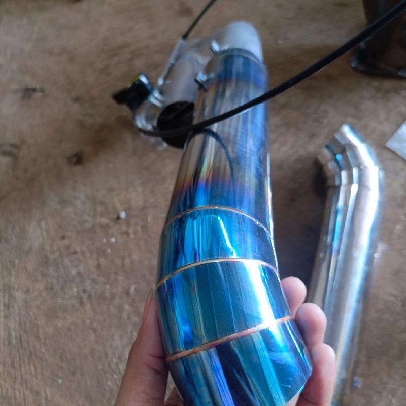 KNALPOT 2 SUARA ( 2 Mode standar dan cumi - cumi ) knalpot mobil l300 carry pickup Traga panther Triton Hiline hilux mobil bensin dll 3