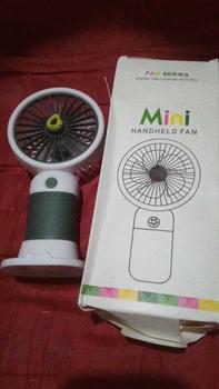 Product Review of Mini Genggam Kipas Angin Genggam Meja Asrama Atas USB Isi Ulang Portable Kipas Angin Kecil Buah Kipas Listrik Lucu from A**️ 0