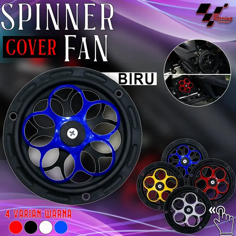 COVER KIPAS SPINER SPINNER VESPA BEAT FI DELUXE STREET SCOOPY VARIO MIO M3 SOUL GT X RIDE FINO PENUTUP KIPAS MESIN MATIC FILANO FAZZIO UNIVERSAL Motor 3
