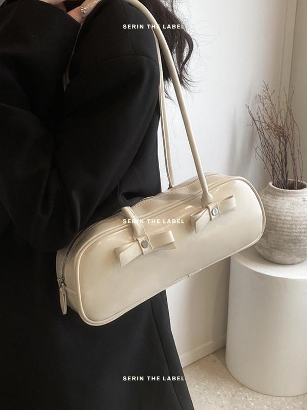 SERIN - JENNI - BAGUETTE BAG | Tas Bowling Y2K Bag | Tas Pita Coquette | Tas Wanita Shoulder Bag Korea 5