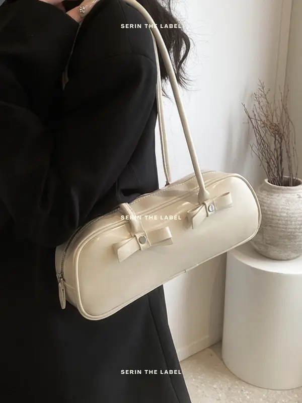 SERIN - JENNI - BAGUETTE BAG | Tas Bowling Y2K Bag | Tas Pita Coquette | Tas Wanita Shoulder Bag Korea 5