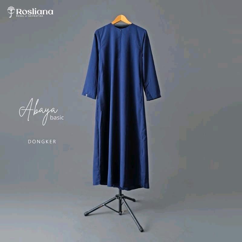 ABAYA BASIC KATUN TOYOBO Muslim Wanita Gamis Hitam Kaftan Turki Dress Ibu Dewasa 1