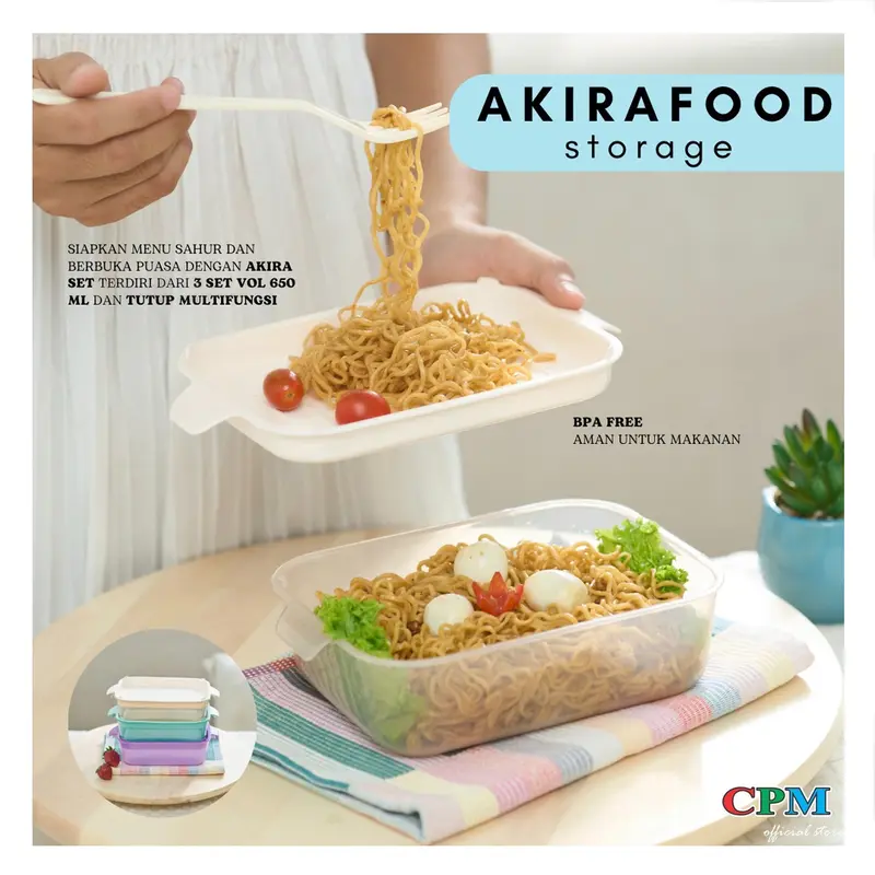 CPM  Akira food Storage Set of 3 pcs 1