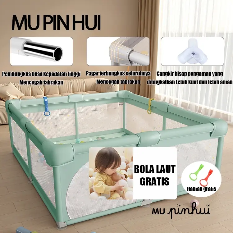MPH Pagar Bayi Bermain Baby Playpen Fence pagar bayi pagar mainan anak Safety Playpen Play Bola