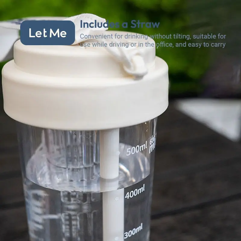 Let Me Botol Minum Infused Water - Botol Bening 600 atau 800 ML Dengan VARIASI WARNA TALI Filter Pemisah Dan Sedotan Gelas Minuman Air Lemon/Teh Dengan Saringan Kitchenware Silikon Bottles LM-AAB2032 6