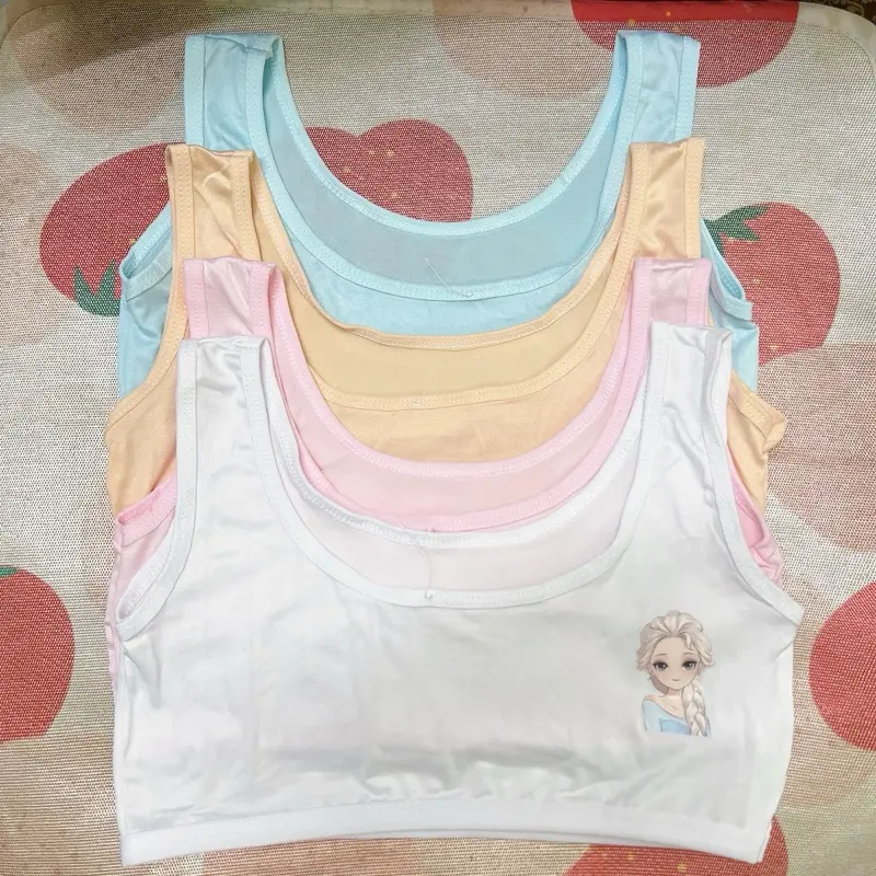 Set Of 6pcs Teens Soft Cotton Baby Bra Without Foam