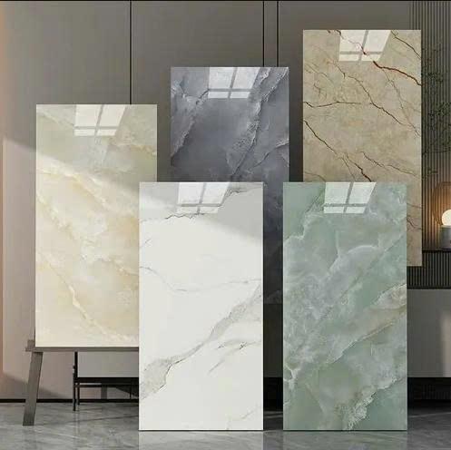 COMBO 20 Miếng dán tường PVC màu vân đá cao cấp mặt sau có sẵn keo chống nước cách nhiệt.
