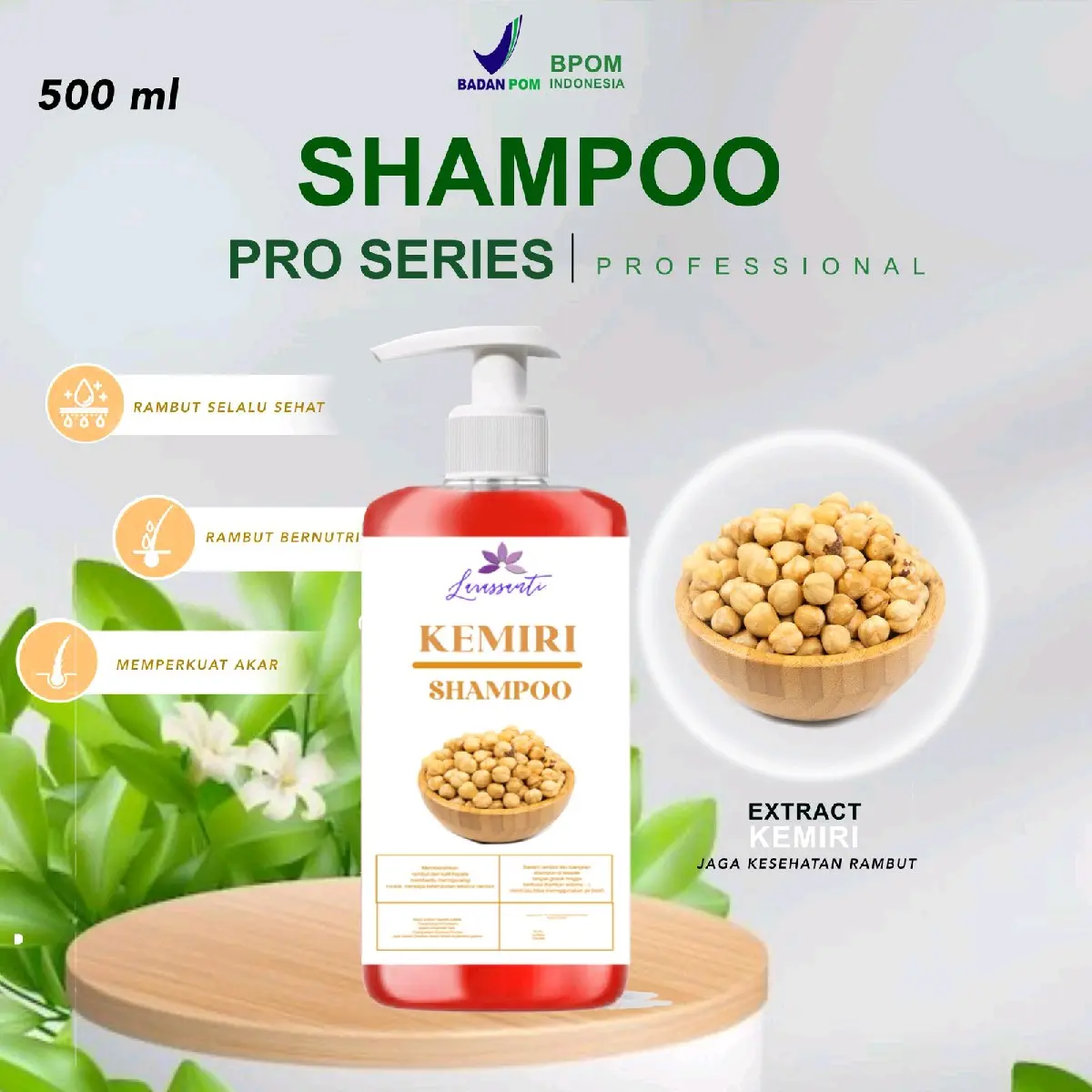 Sampo kemiri bakar expert series pro 500ml bpom Shampoo